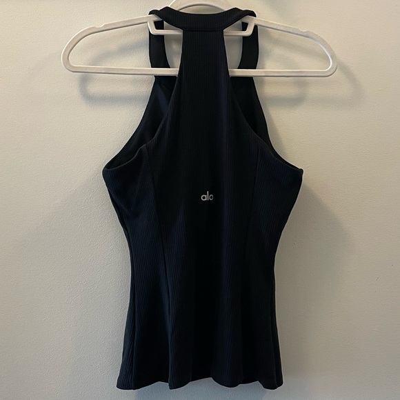 Alo Yoga Ribbed Insight Tank - Black - Size S - Picture 4 of 6